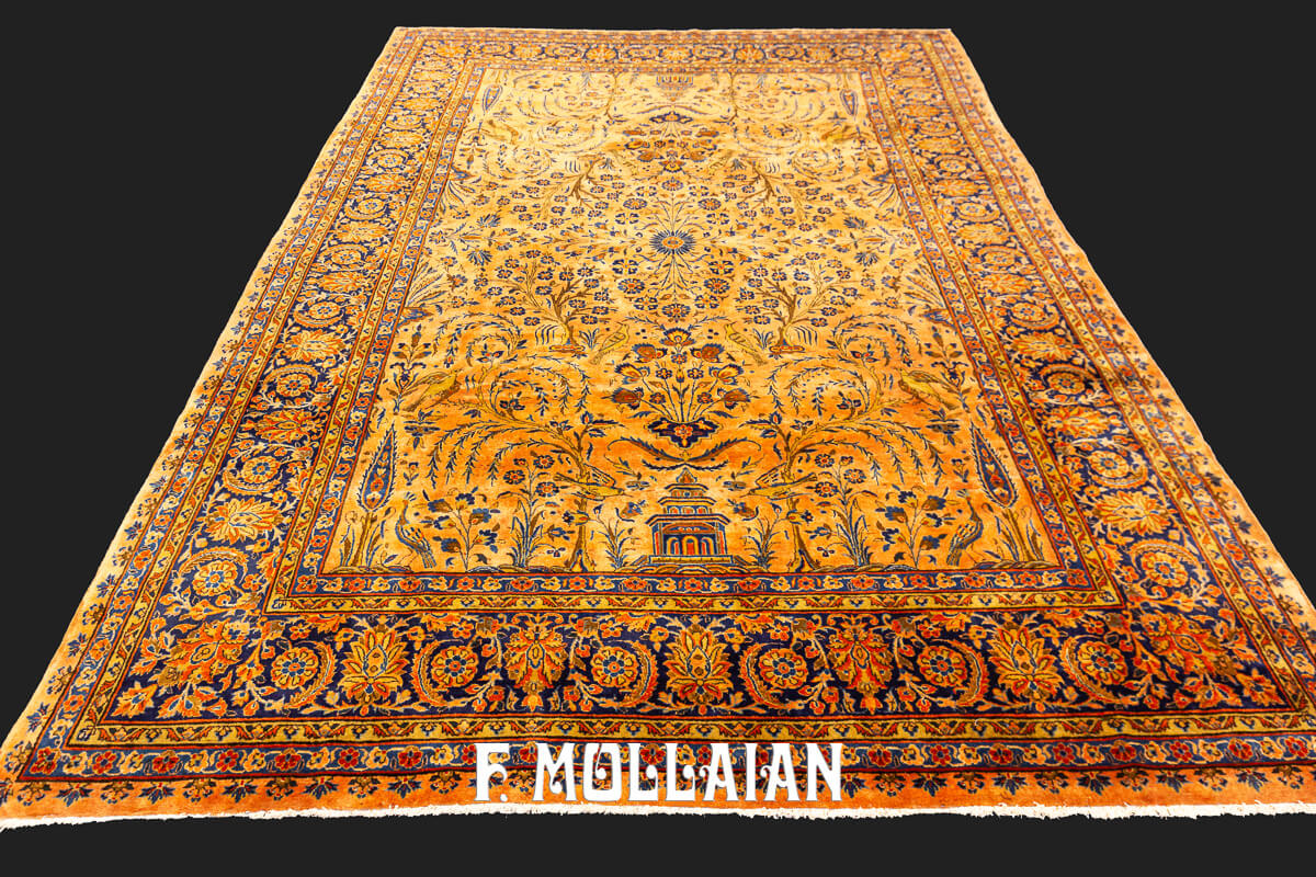 Kashan Manchester Rug Rust&Red n°:97660368